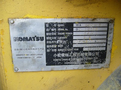 KOMATSU WHEEL LOADER WA380-3